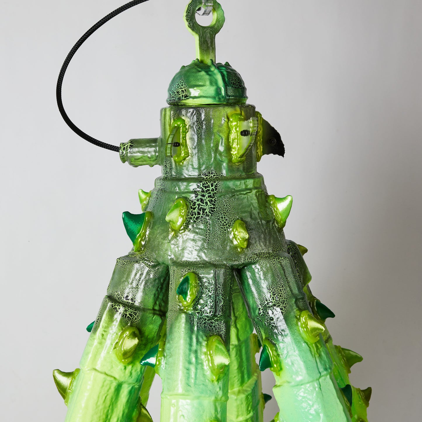 Acid resin chandelier by Jonatan Nilsson
