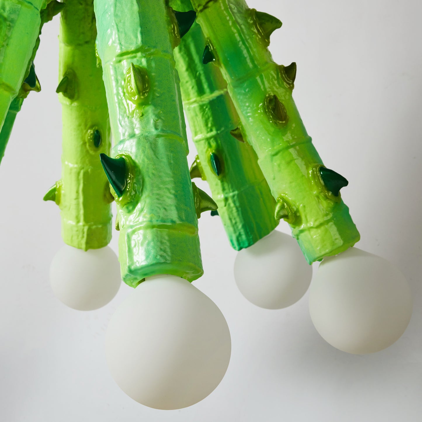 Acid resin chandelier by Jonatan Nilsson