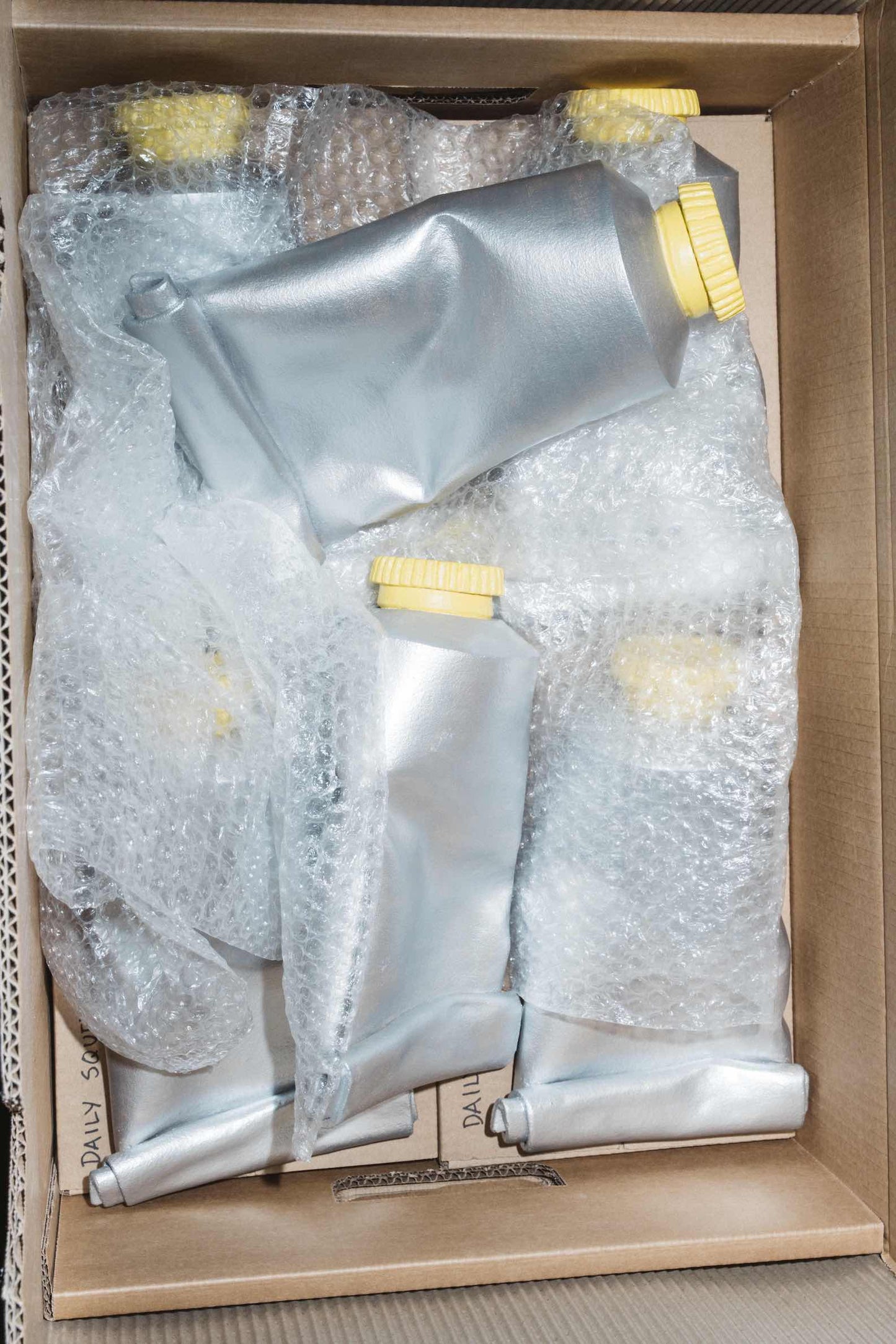 "Daily Squeeze" Giant stoneware tube by Evelina Björnqvist