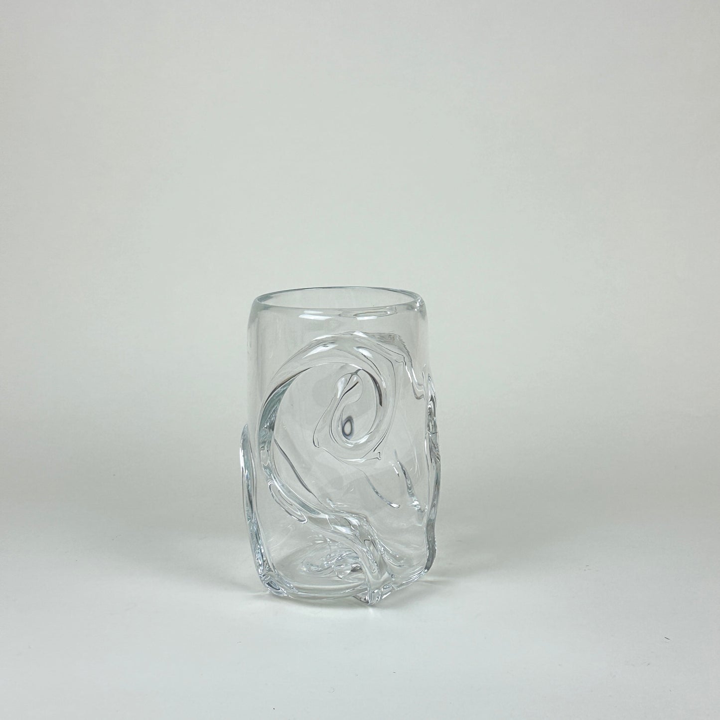 Glass vase, "Swirl", taller, by Silje Lindrup