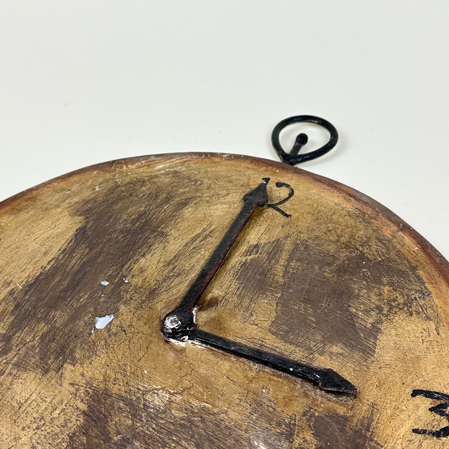 Metal clock sign/wall decoration, vintage