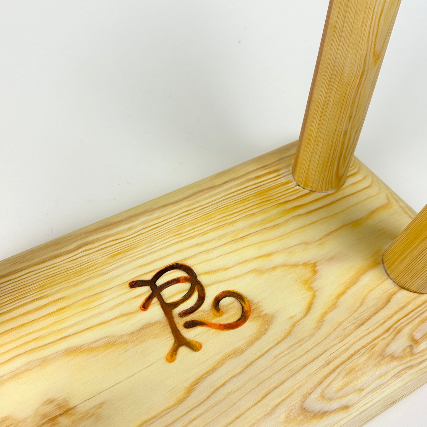 Handmade intarsia stool by Pål Rodenius