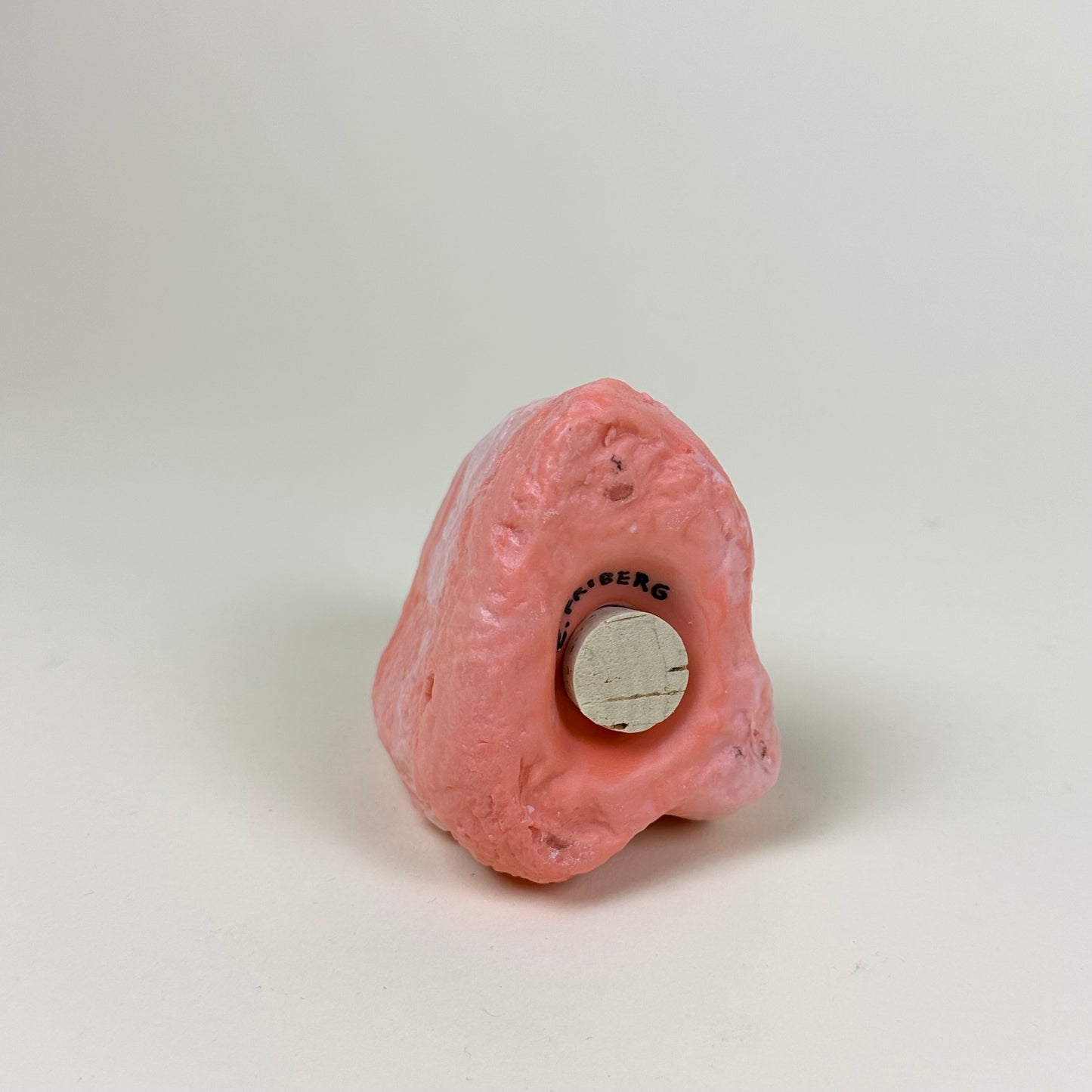 Apricot and white salt shaker by Emma Friberg