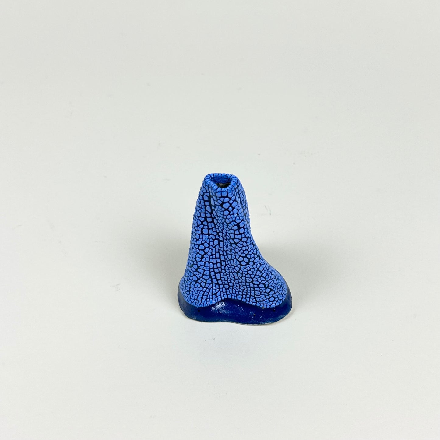 Blue volcano vase (S) by Astrid Öhman.