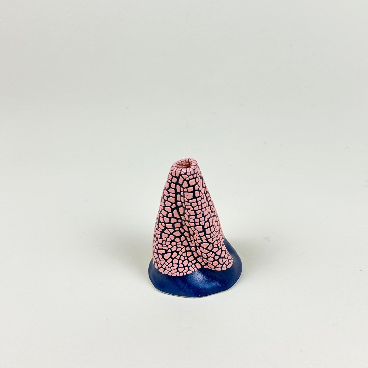 Pink and blue volcano vase (S) by Astrid Öhman.