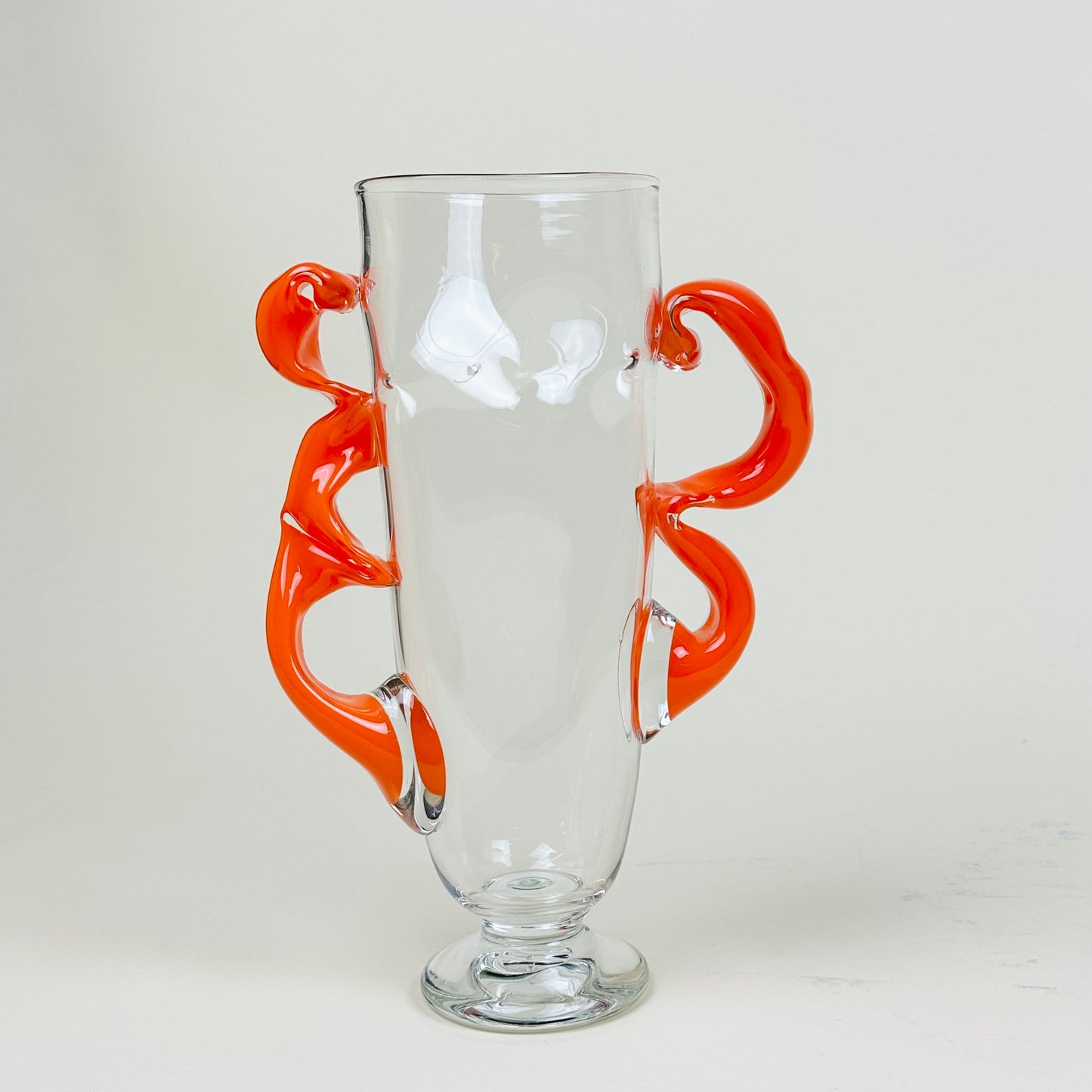 Glass vase with arms by Silje Lindrup