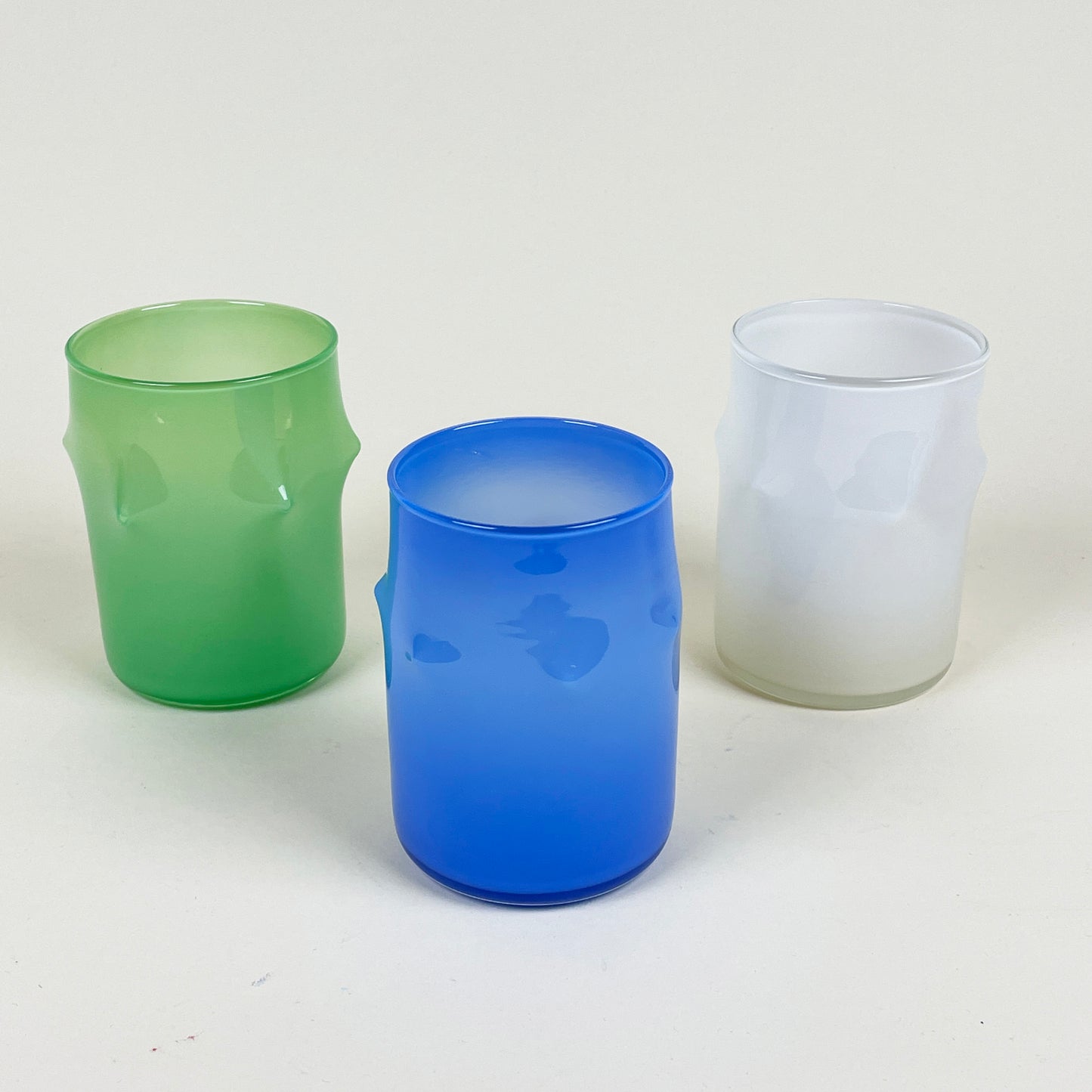 Drinking glass (blue) by Silje Lindrup