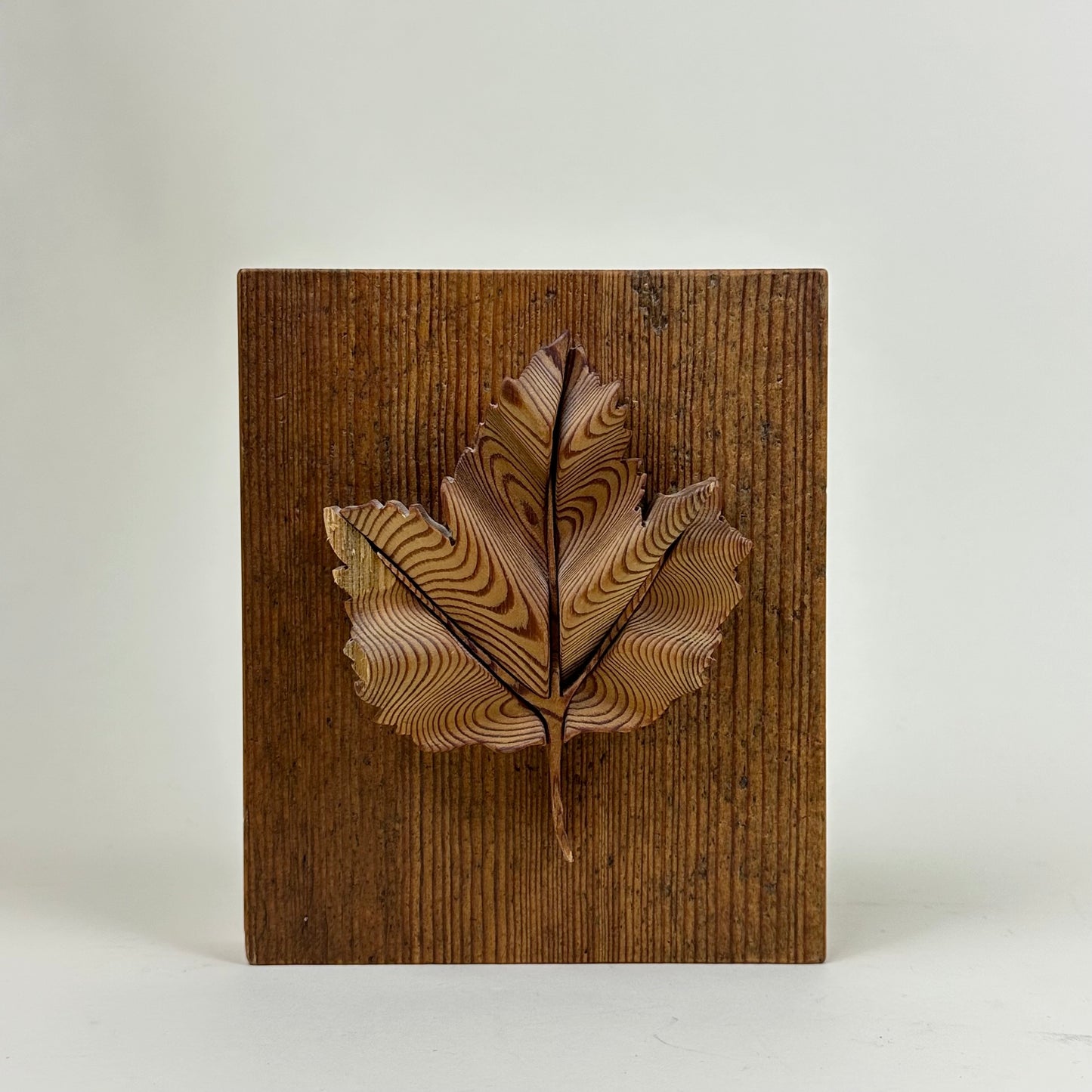 Wooden maple leaf by Gunnar Kanevad