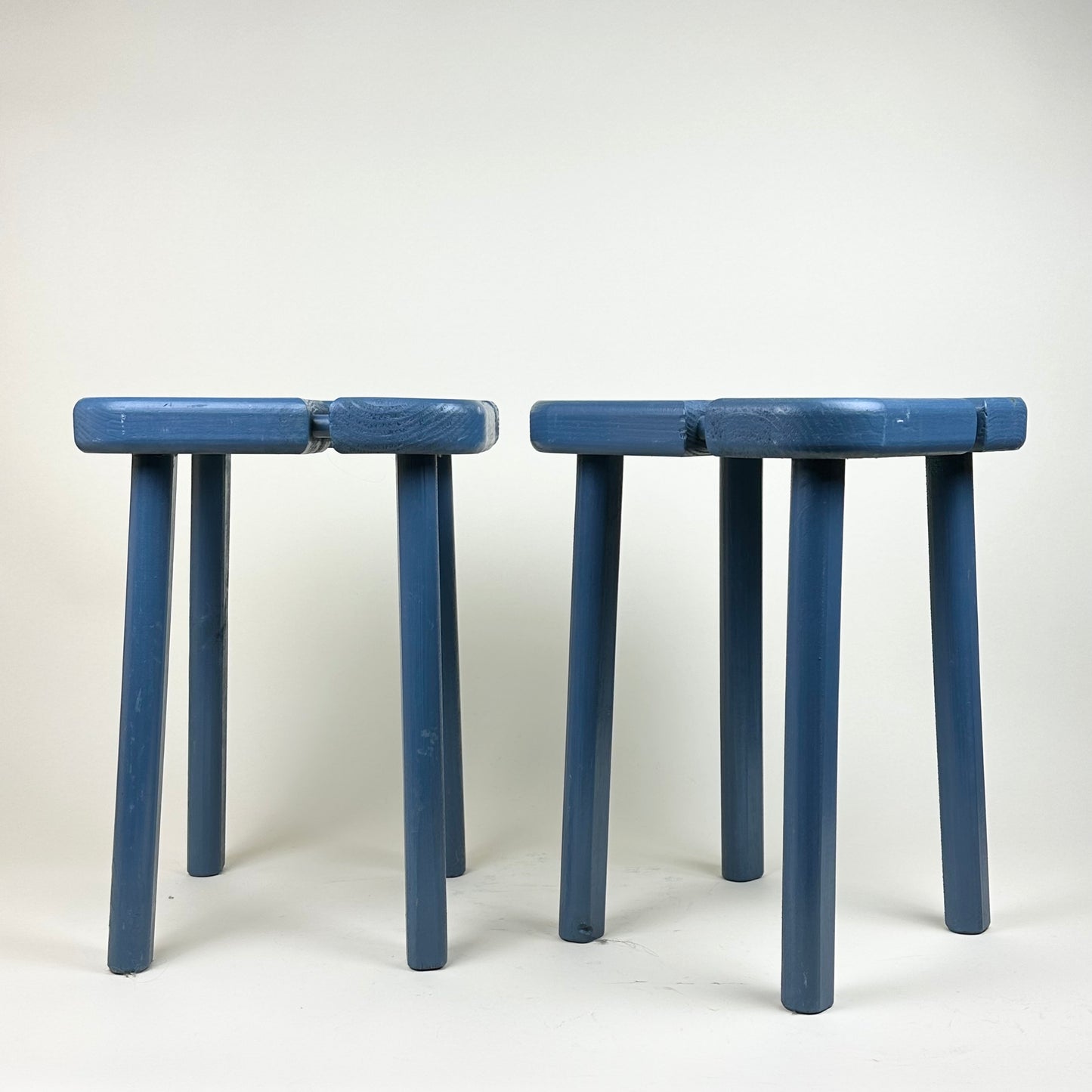 Vintage wooden stools by Olof Ottelin