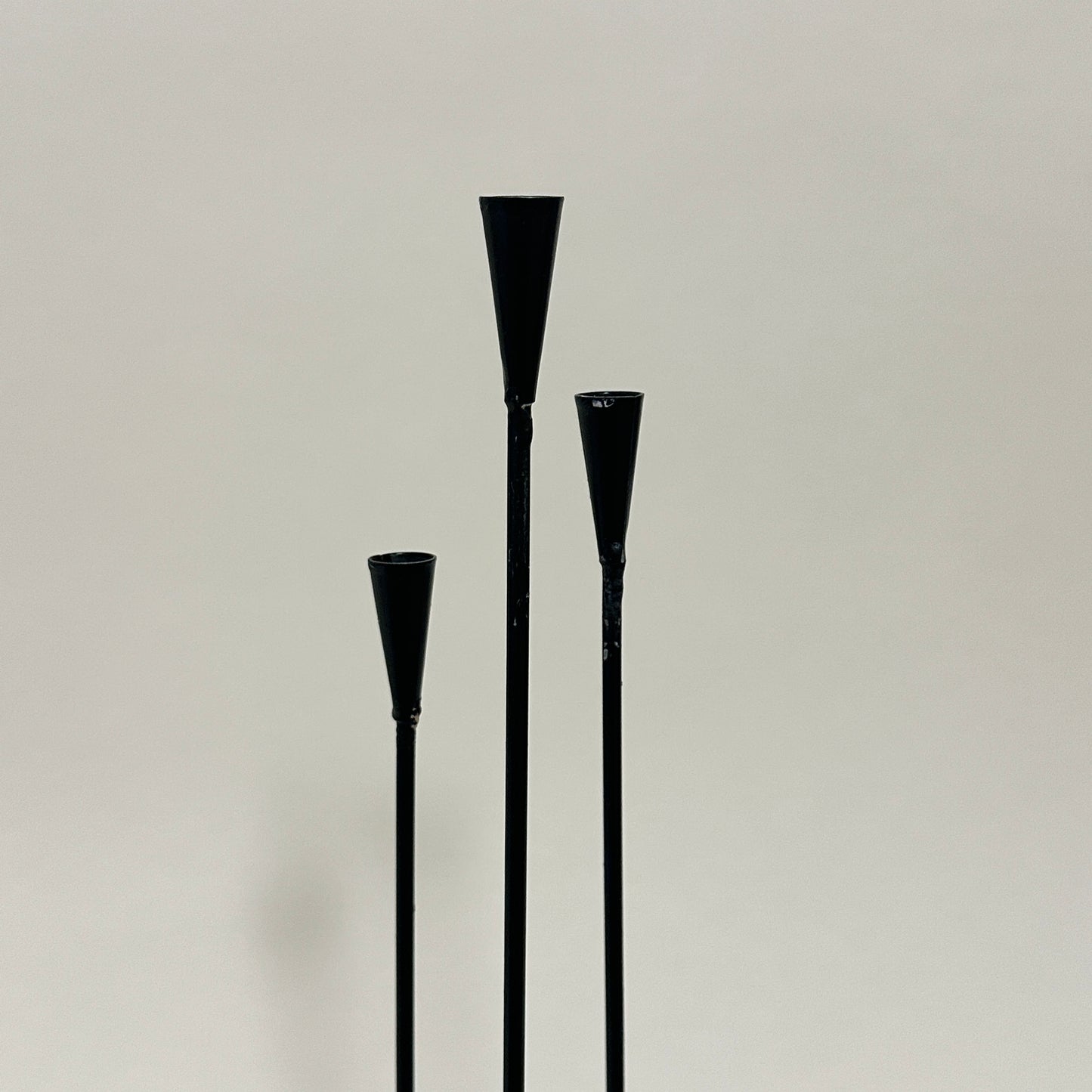 Metal candle holder for small candles, vintage