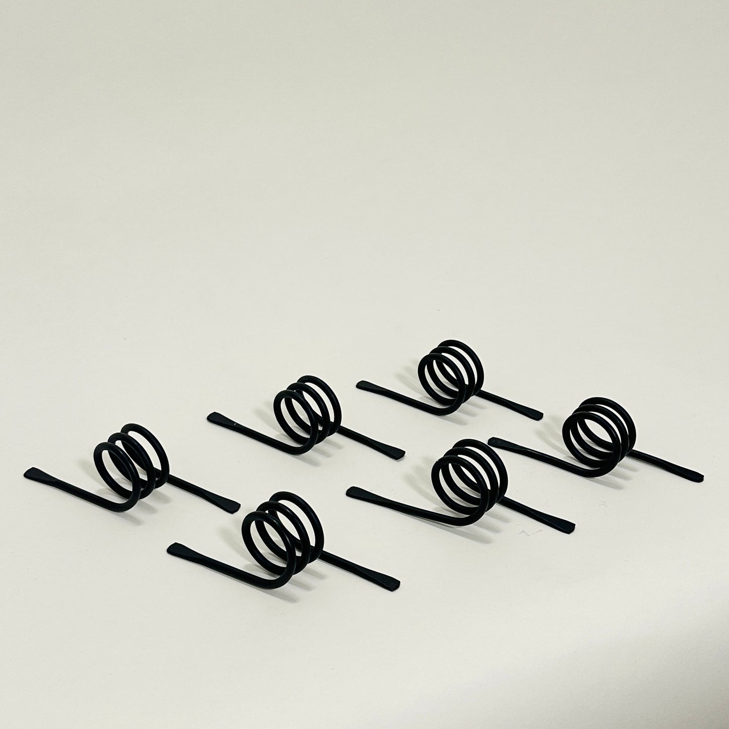Six metal napkin rings, vintage
