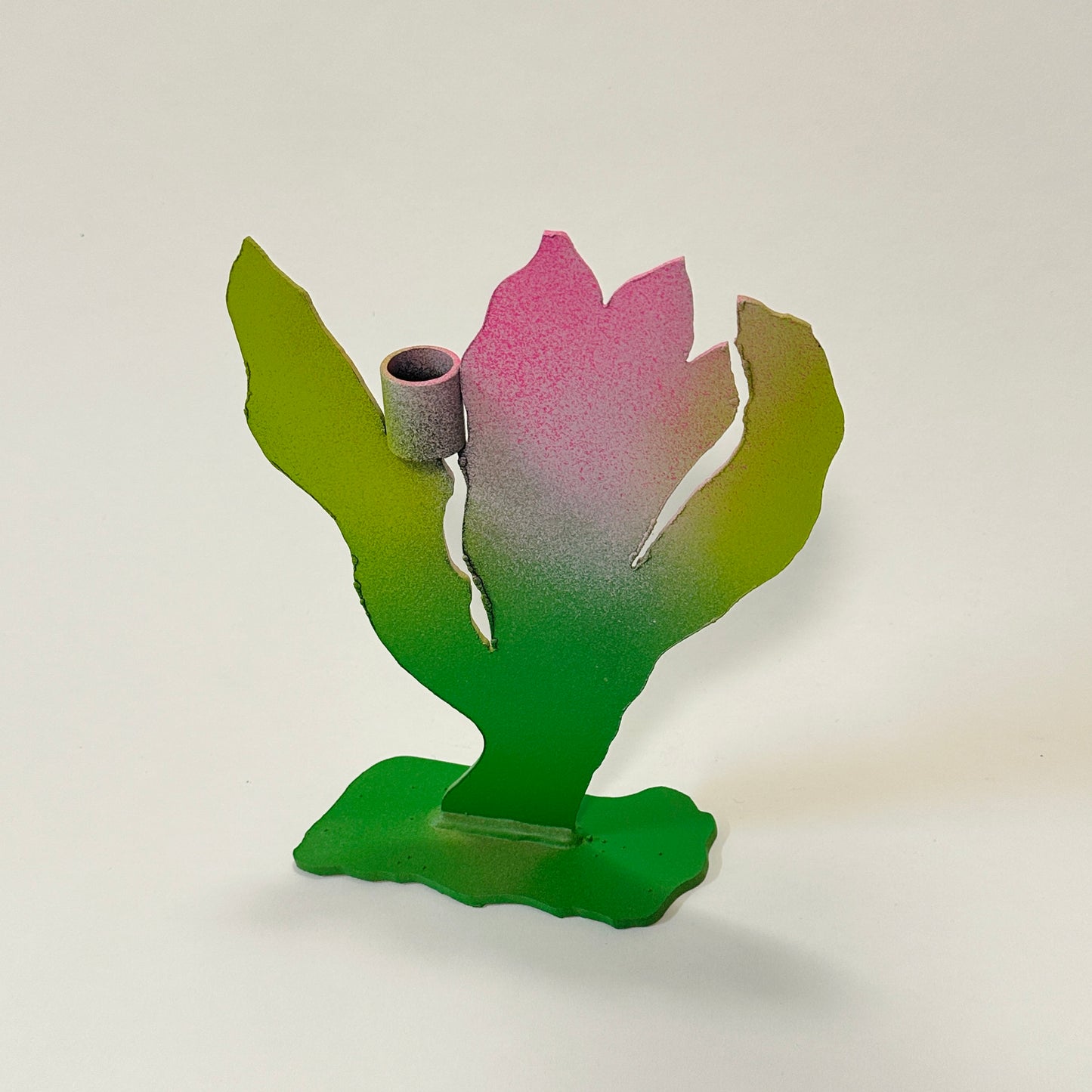 Metal candle holder by Lisa Reiser