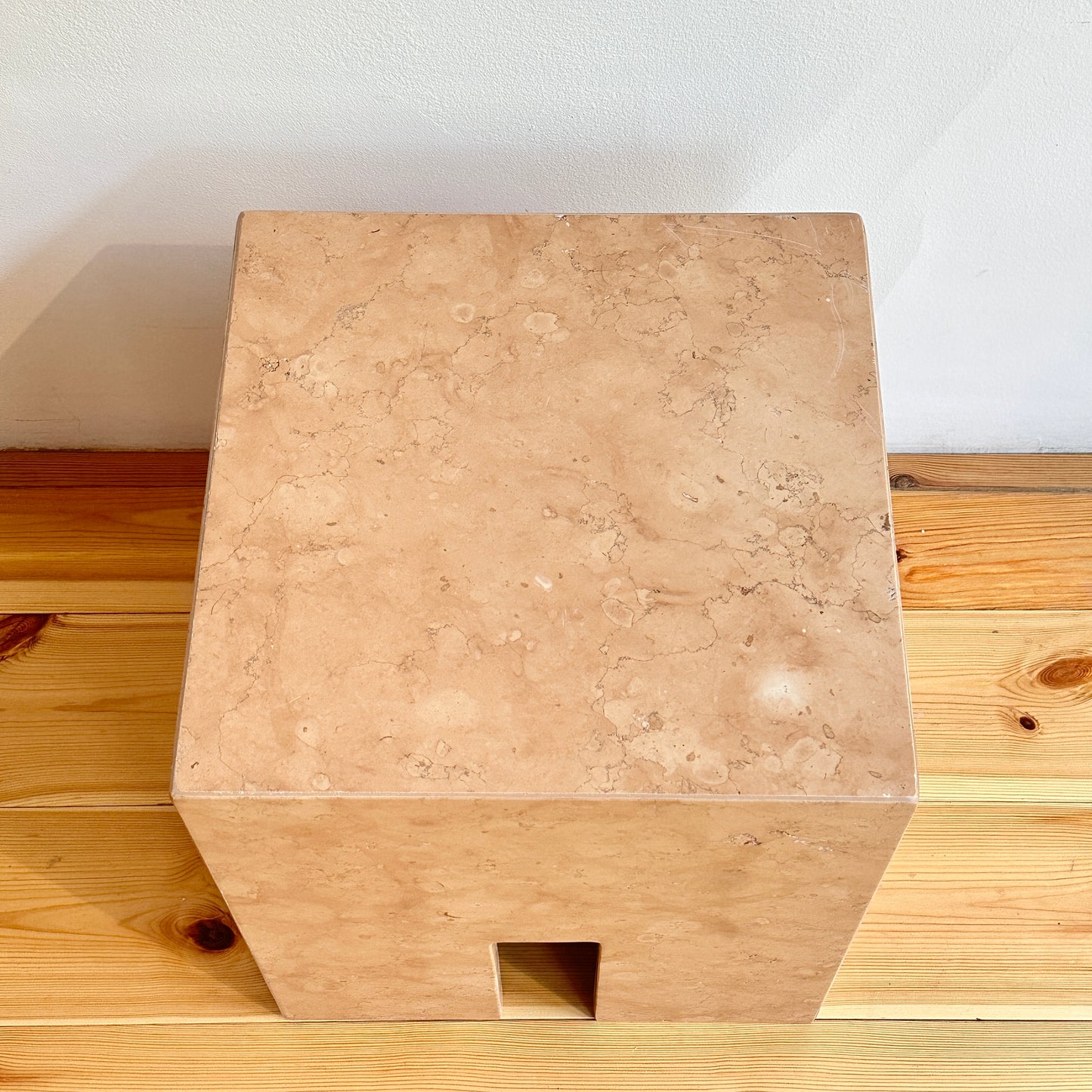 Marble side table by Public Studio