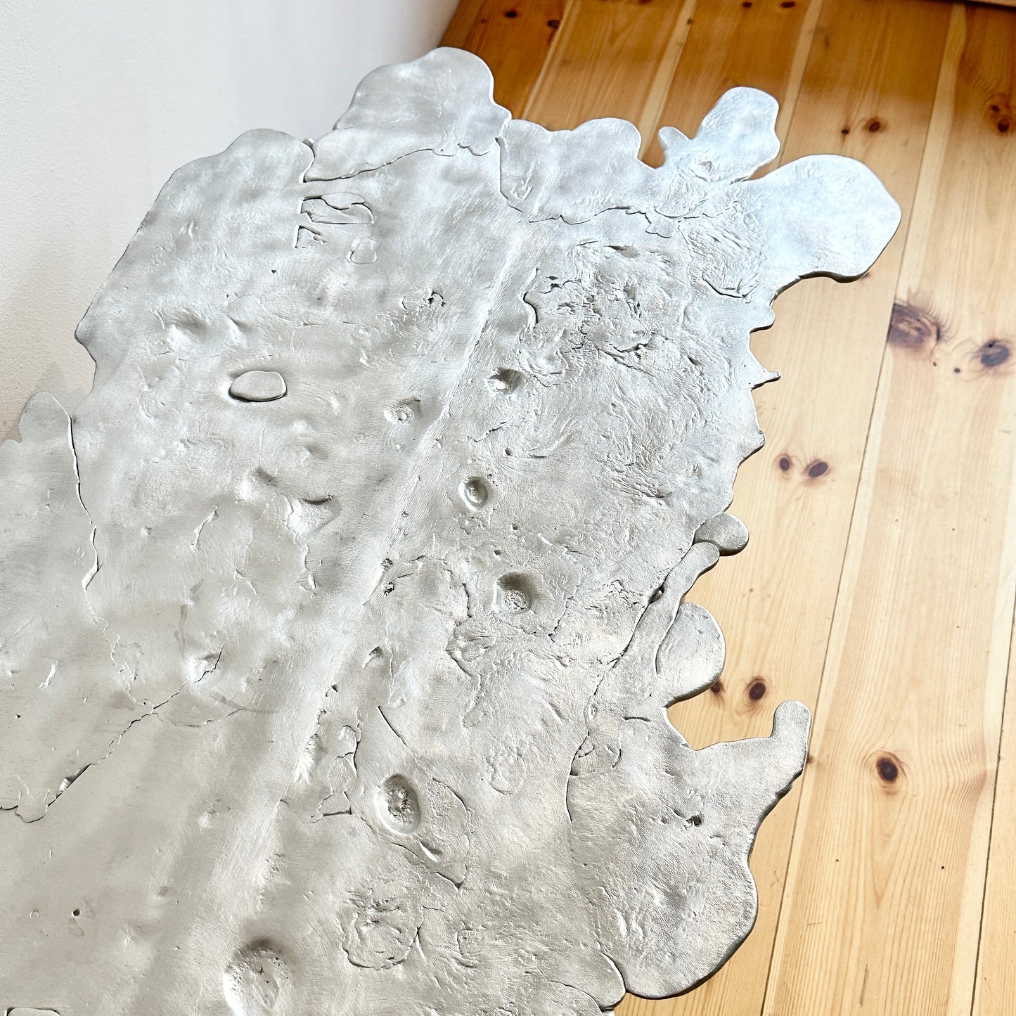 Side table in aluminum by Alfred Sahlén