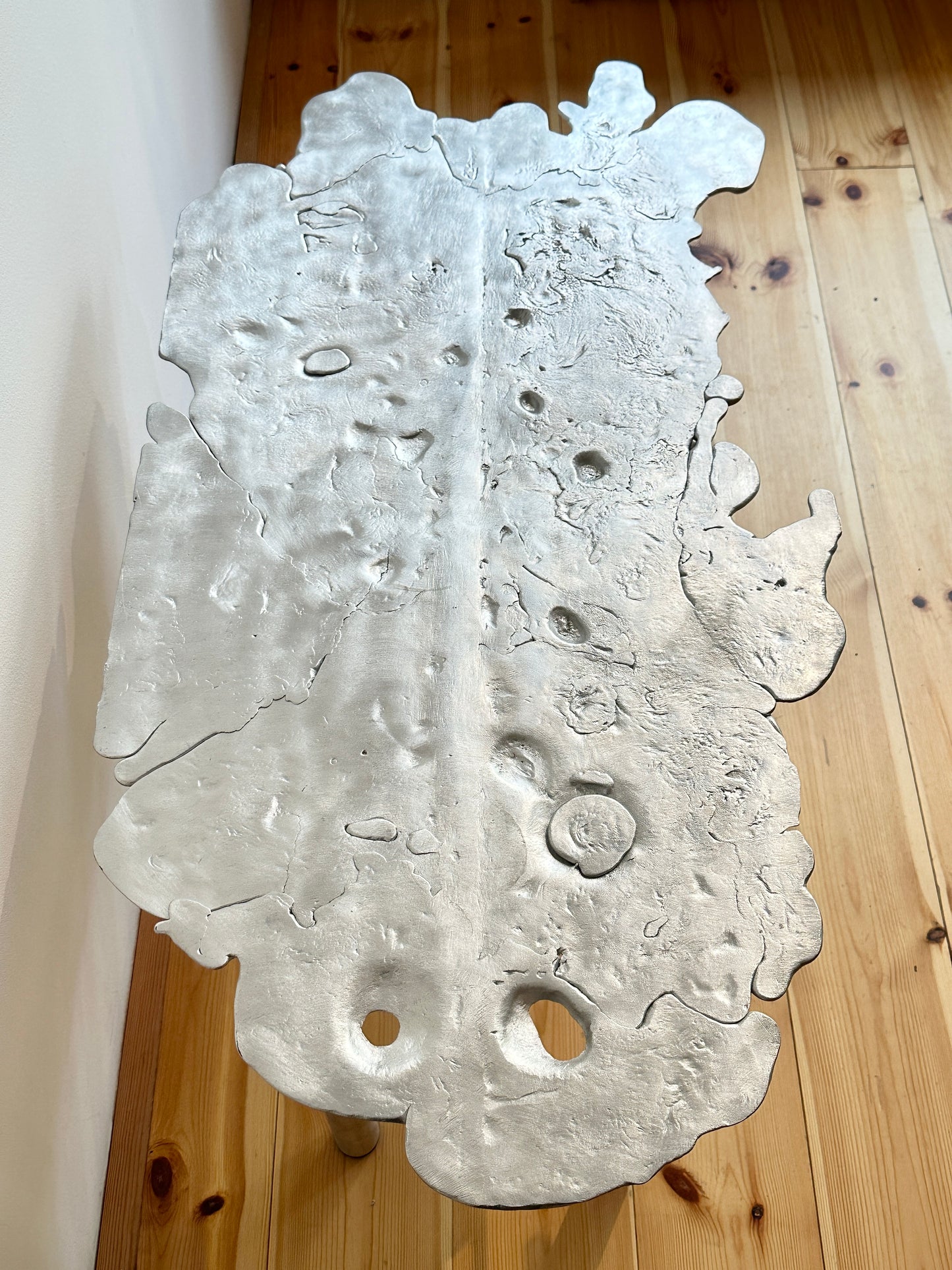 Side table in aluminum by Alfred Sahlén