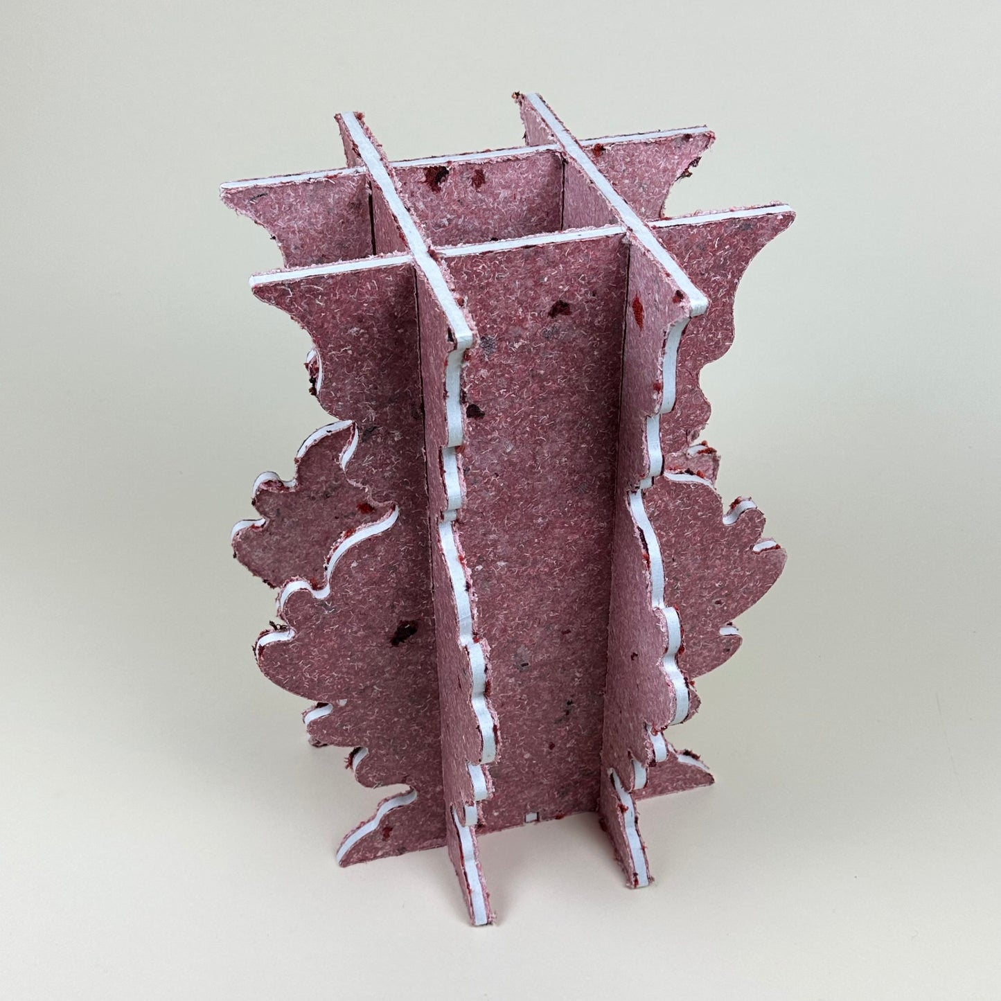 Pink vase in reallyboard by Ebba Lindgren