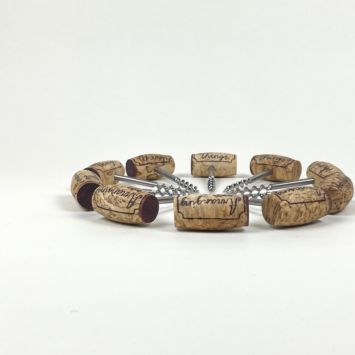 Arranging Things corkscrew in curly birch by Kasper Nihlmark