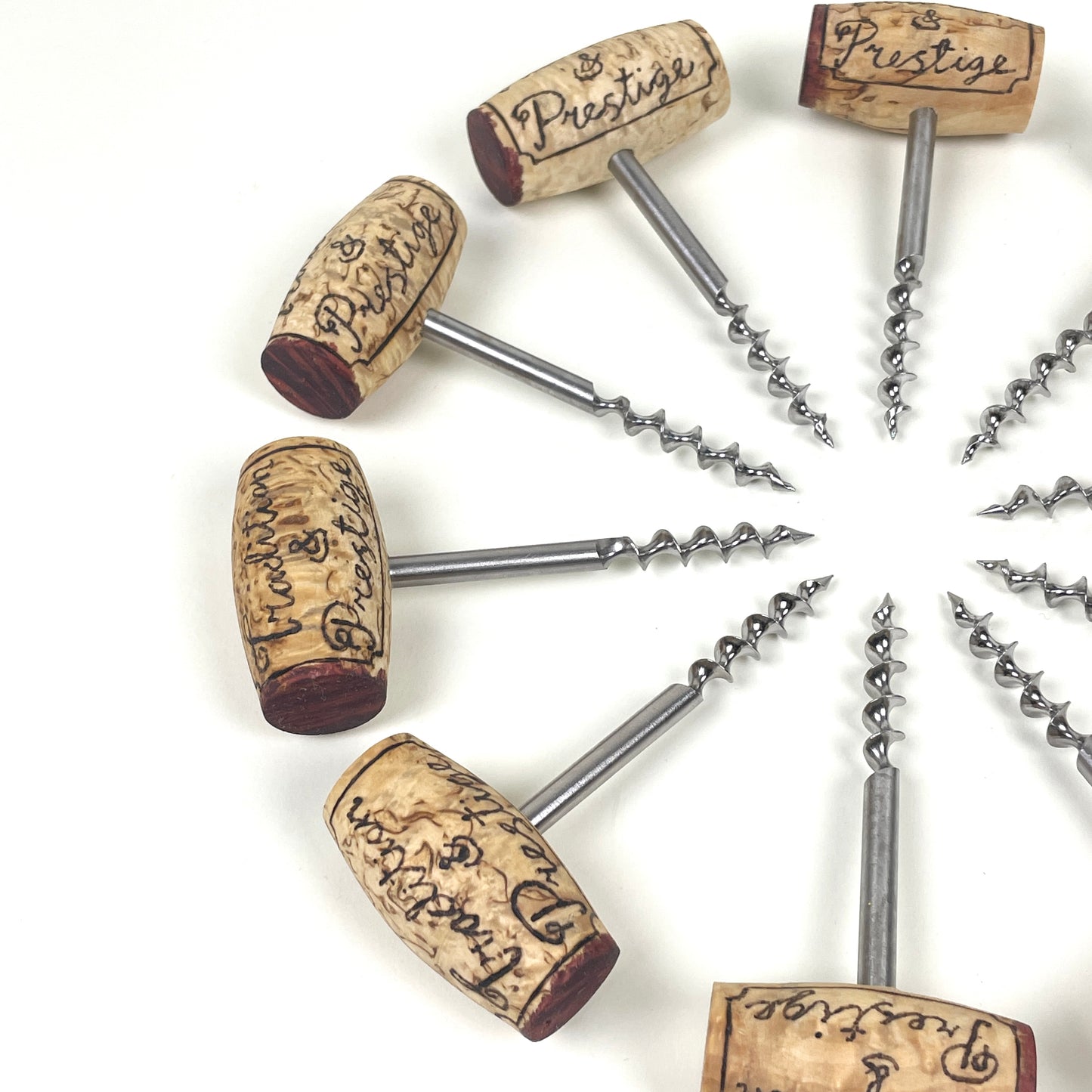 Tradition & Prestige corkscrew in curly birch by Kasper Nihlmark