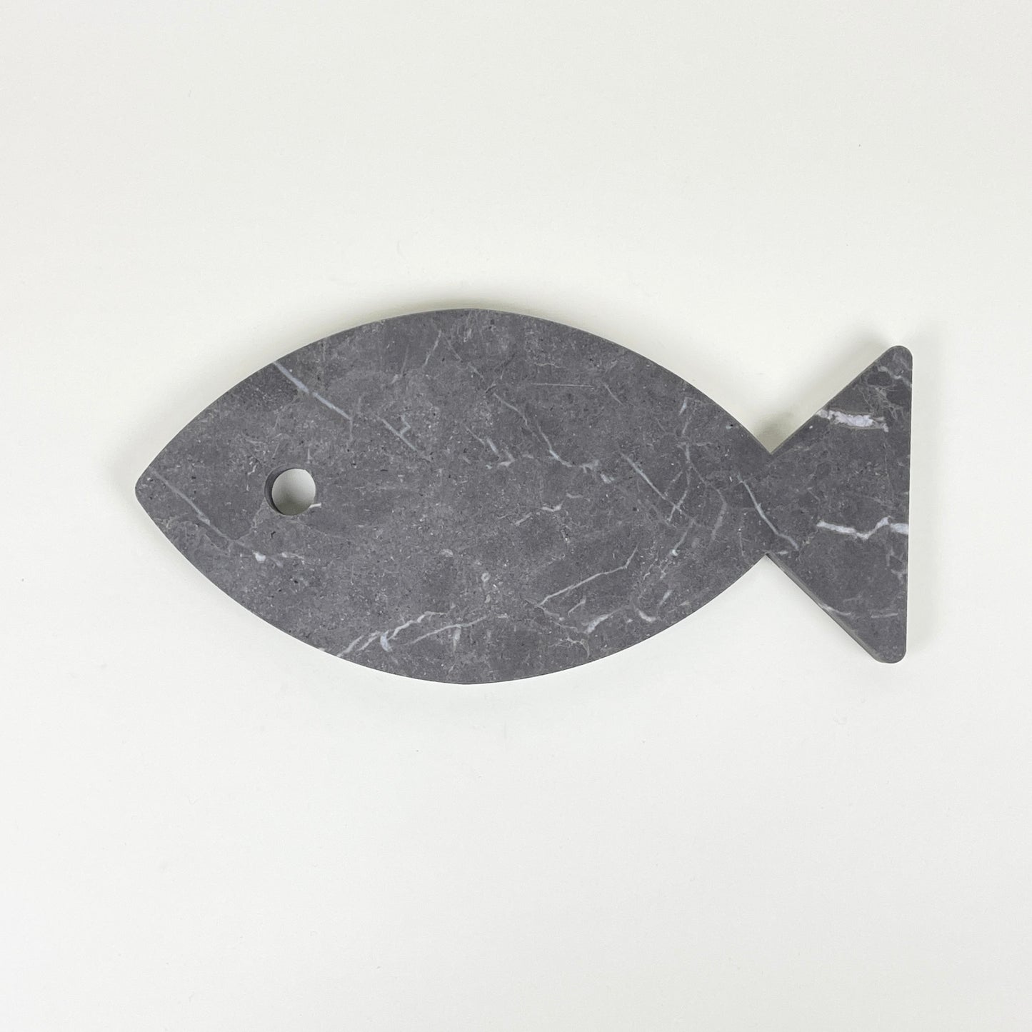 Marble fish by Public Studio, dark grey