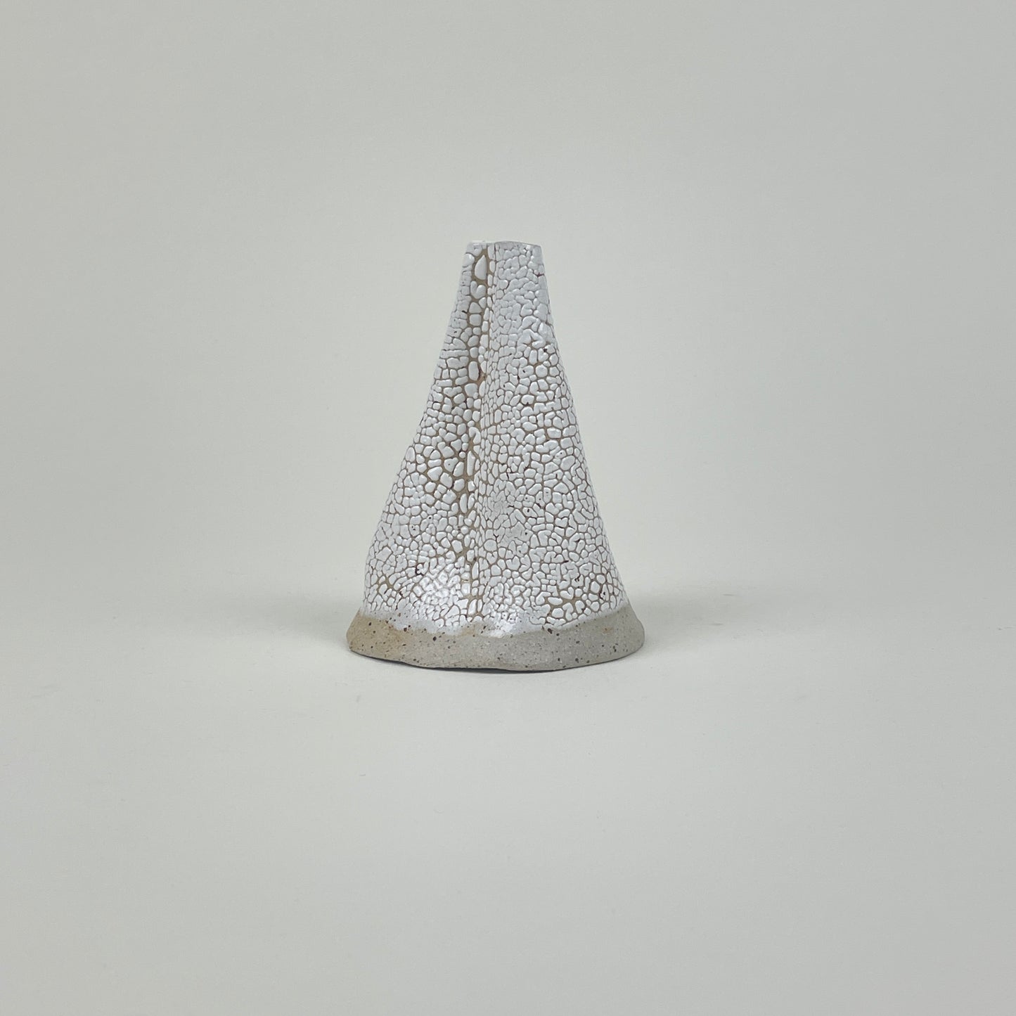 White stone volcano vase (L) by Astrid Öhman