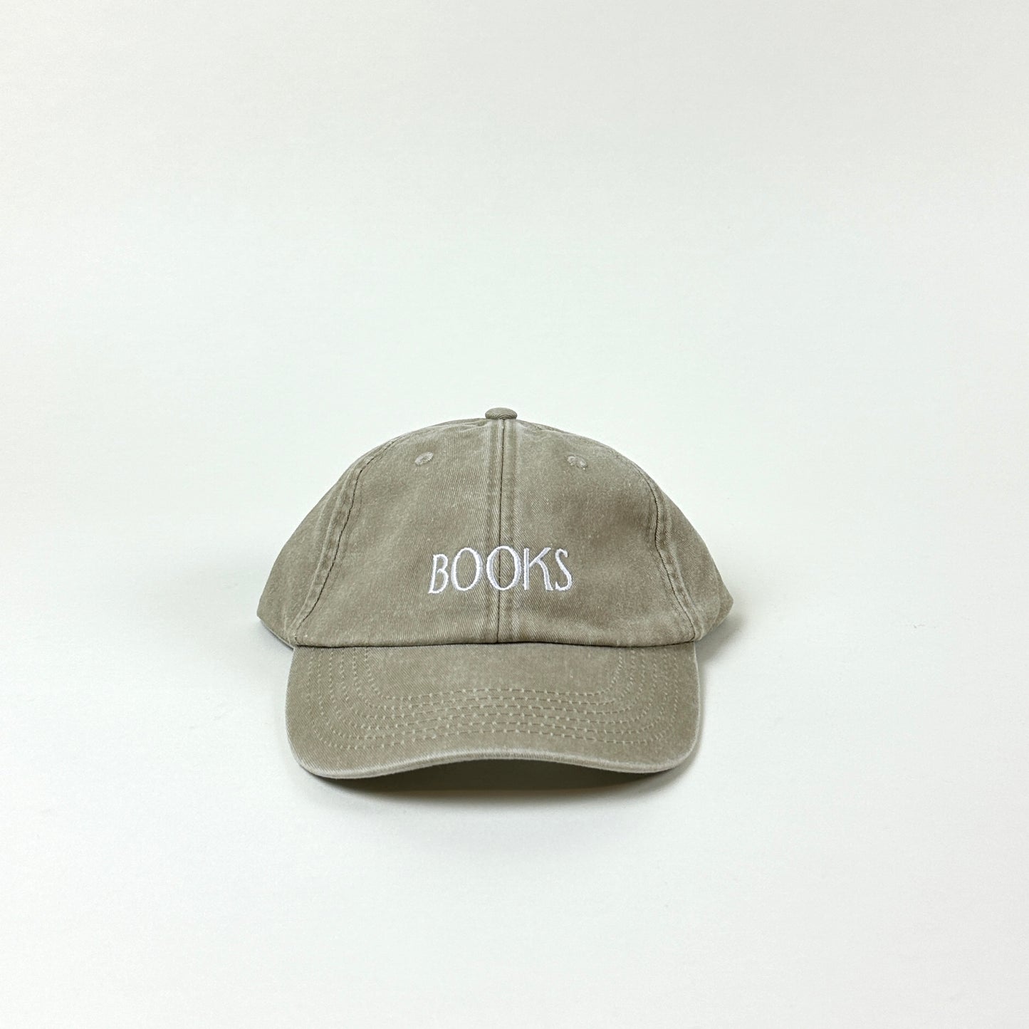 Hat, Books (washed out beige/white)