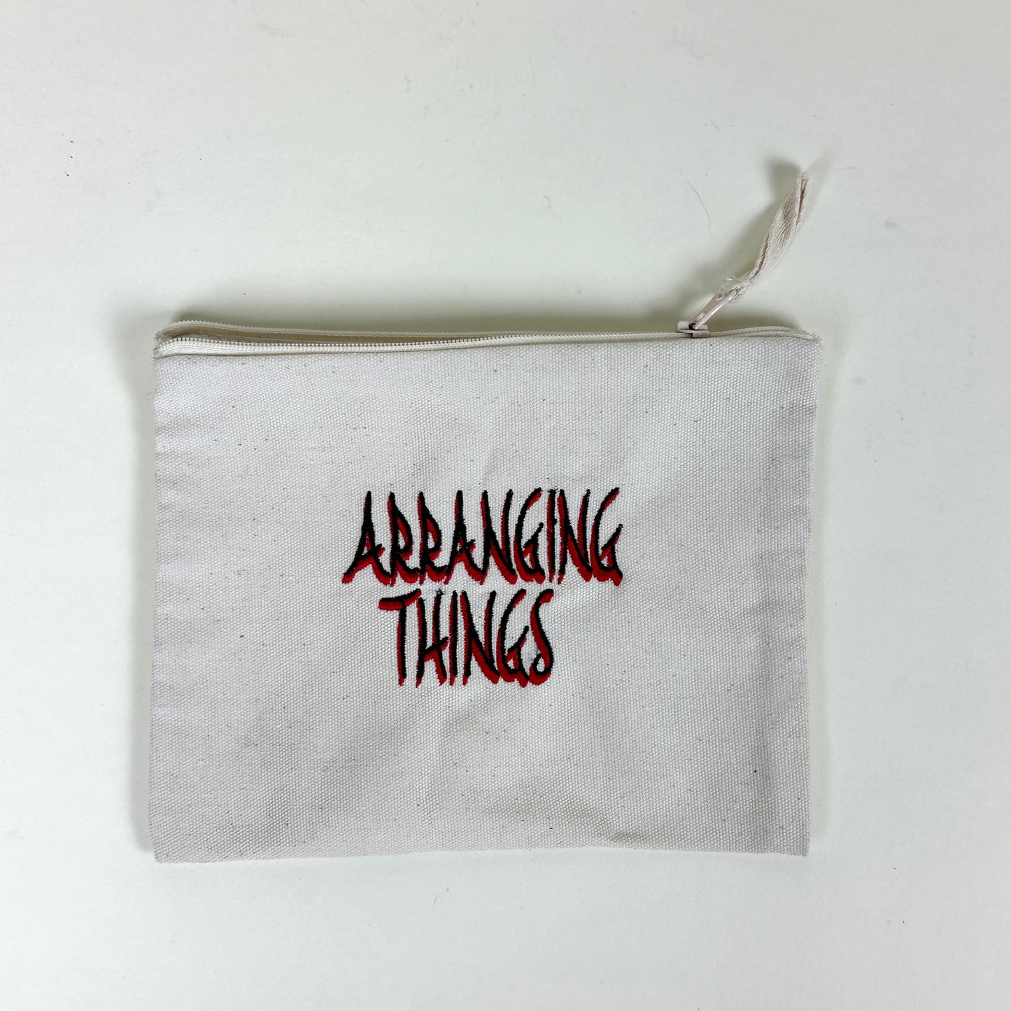 Arranging Things embroidered pencil case