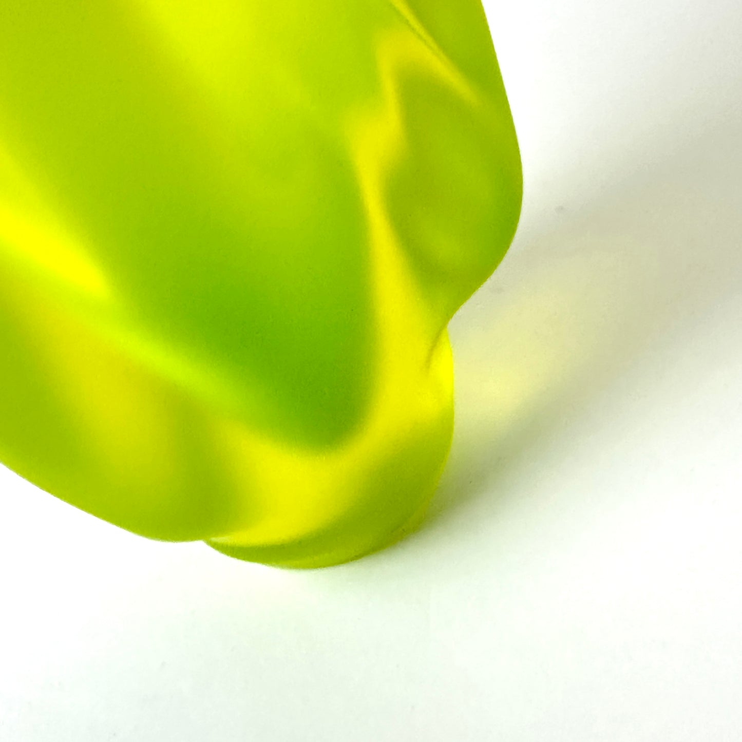 Uranium glass vase by Hana Hillerova