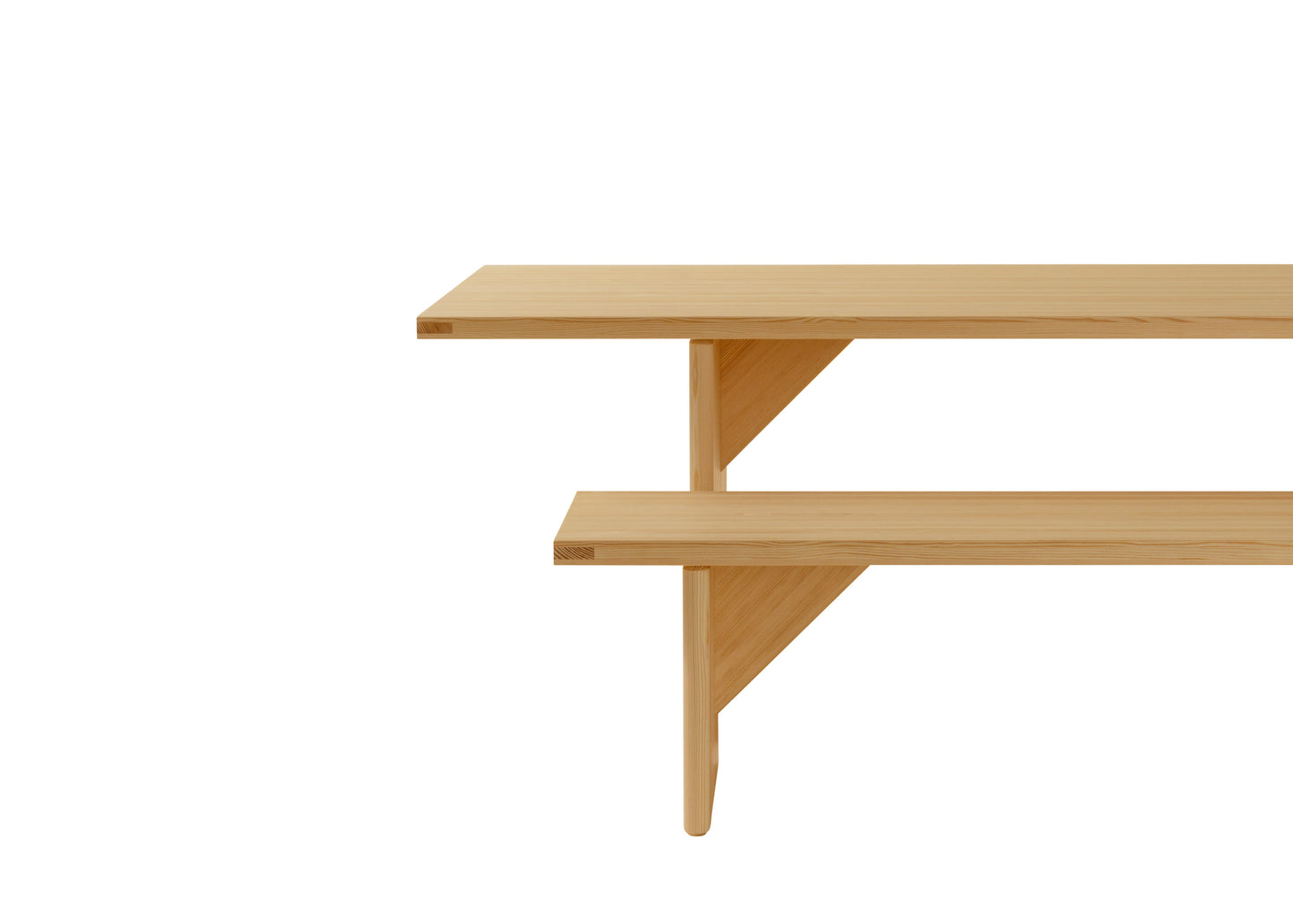 Vaarni: 012 Kolmio Dining Table 227 by Cecilie Manz
