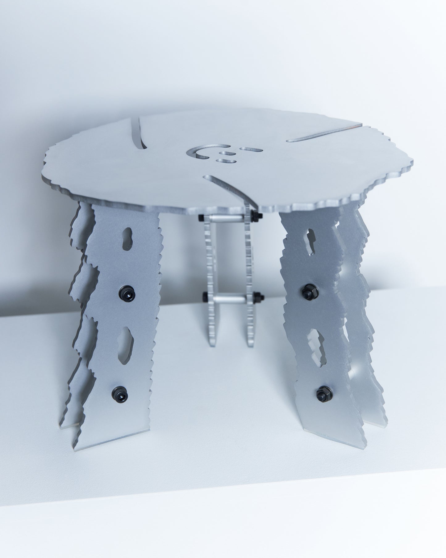 Anodized Aluminum Pedestal by Jonatan Nilsson