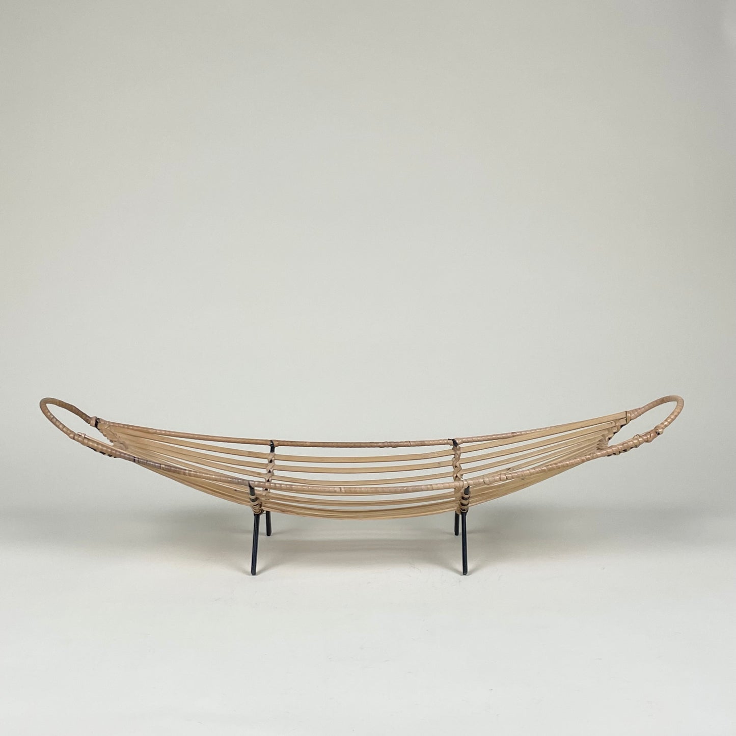 Vintage bamboo fruit basket