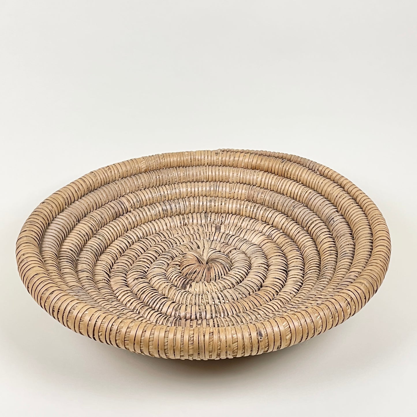Vintage italian rattan bowl