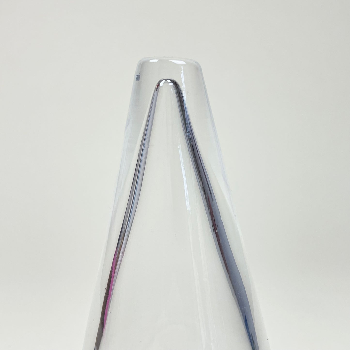 "Caution mini", glass cone by Isa Andersson