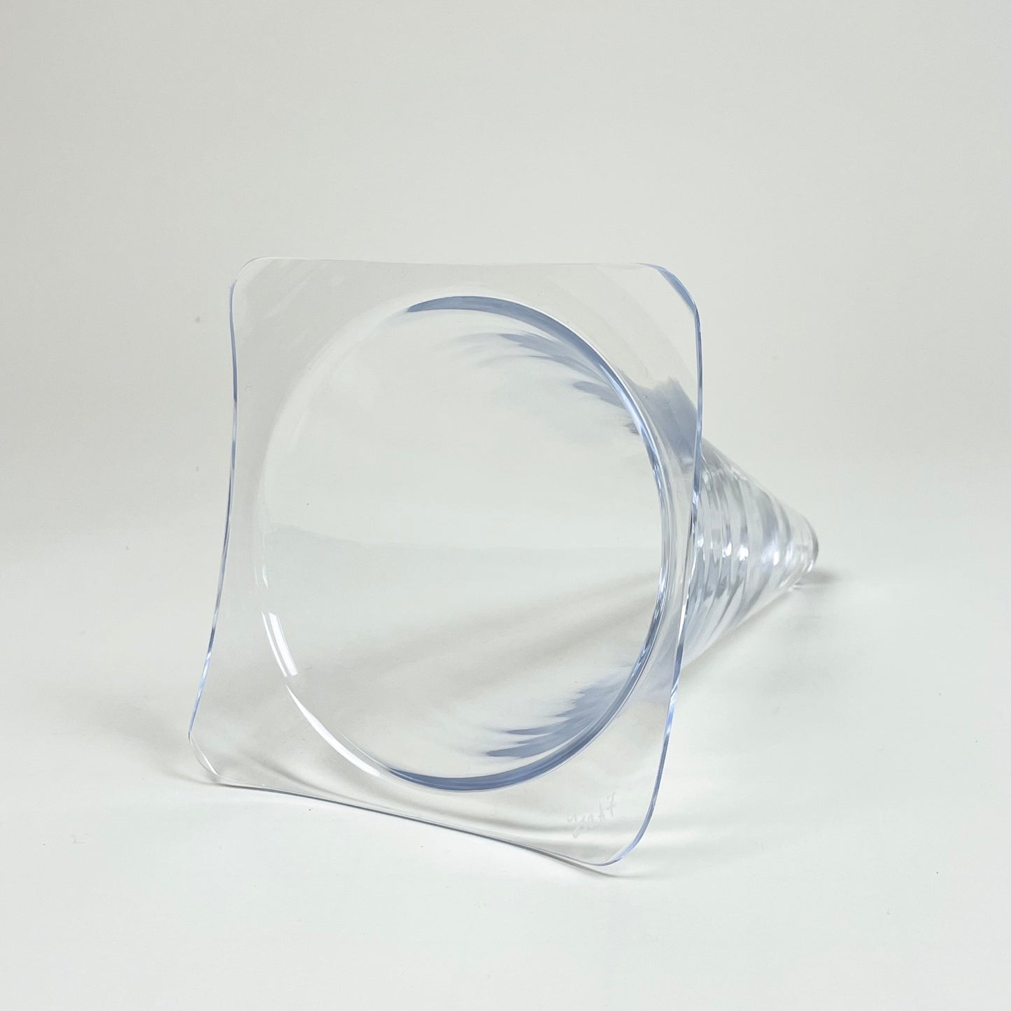 "Caution mini", glass cone by Isa Andersson