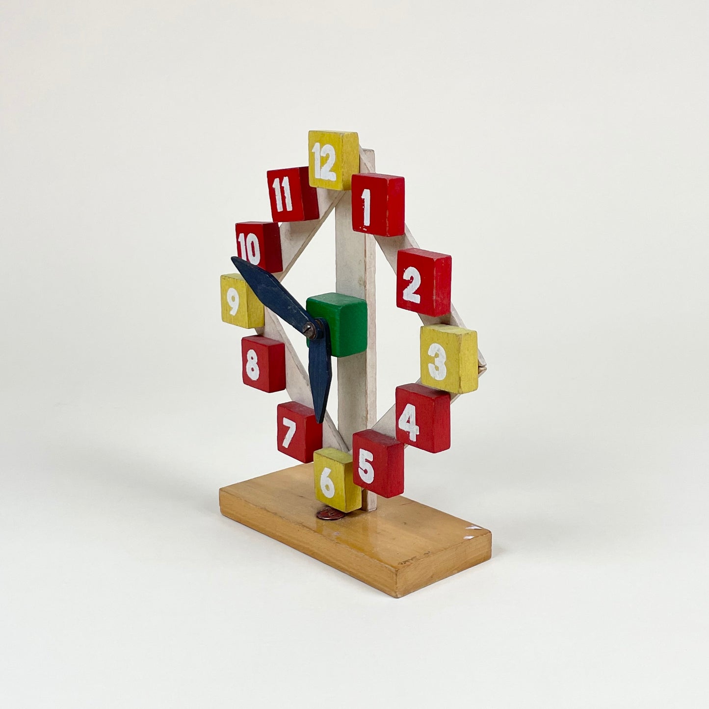Vintage wooden clock (non-functioning)