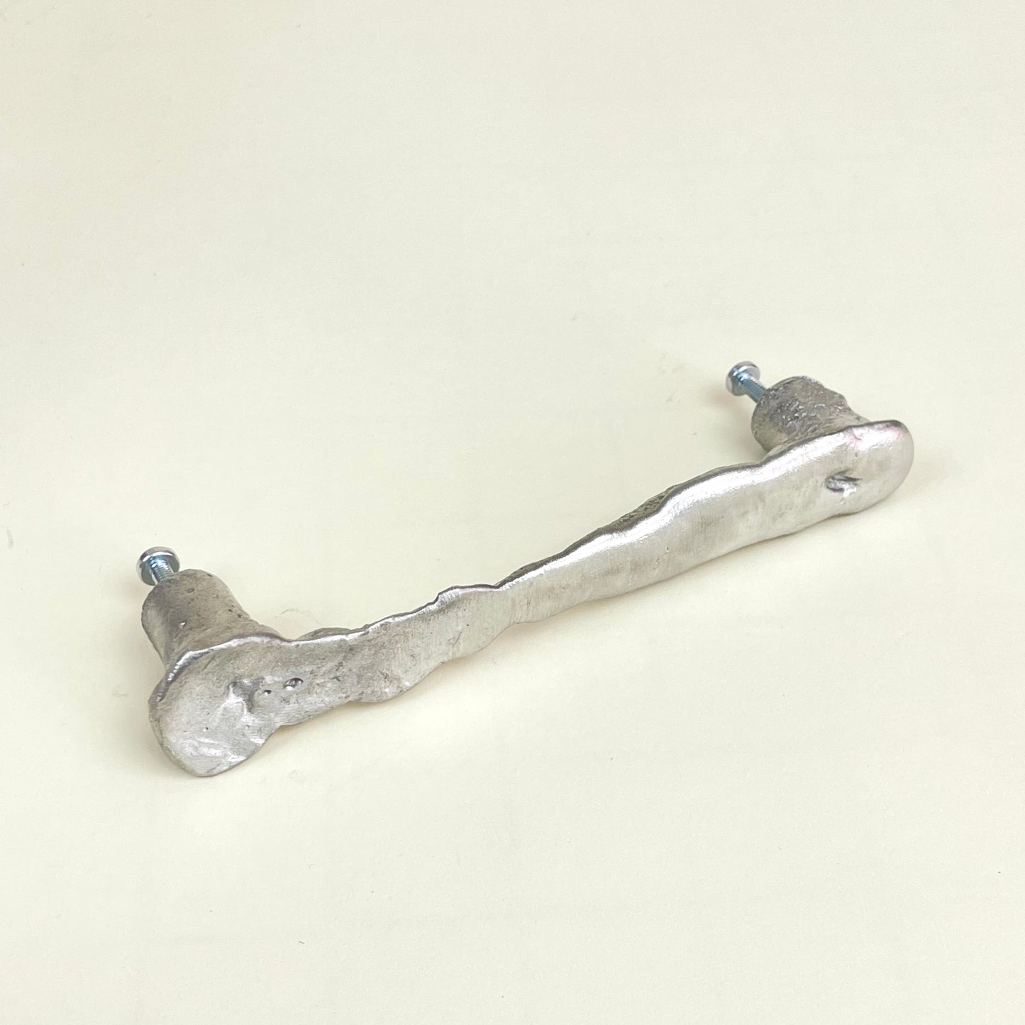 Tin door handle by Alfred Sahlén 128 mm