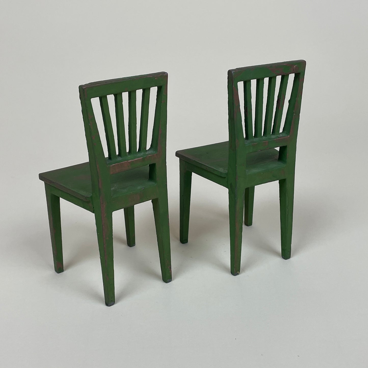 Vintage book ends / miniature metal chairs