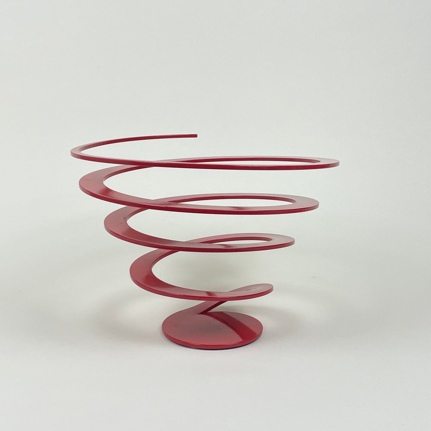 Vintage metal spiral bowl