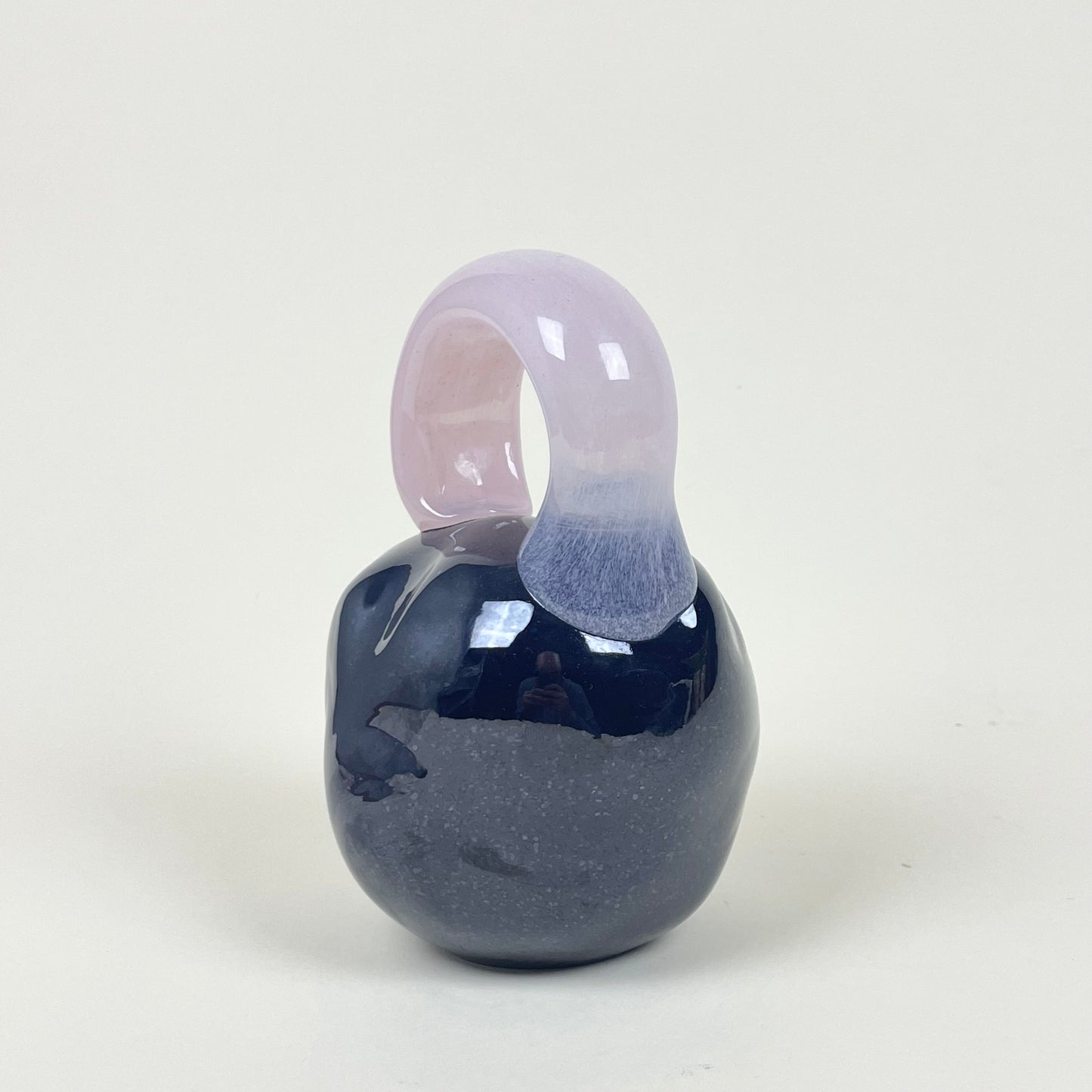 Glass kettle bell (pink/dark blue) by Chef Deco