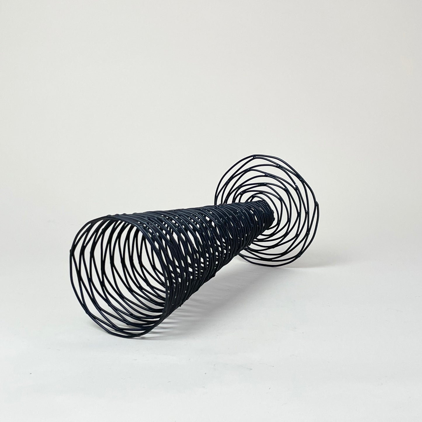 Metal cone vase, vintage