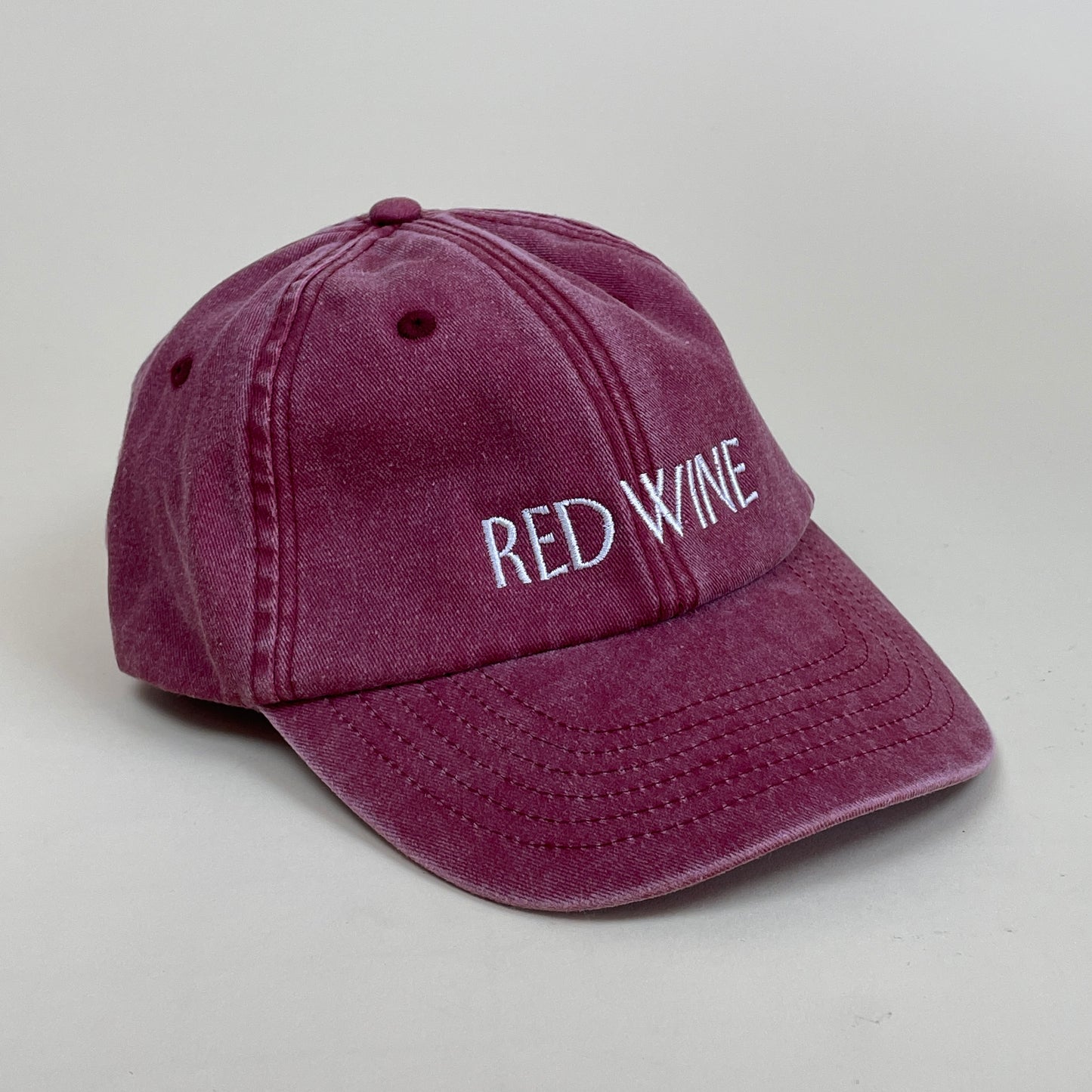 Hat, Red Wine (washed out red/white)