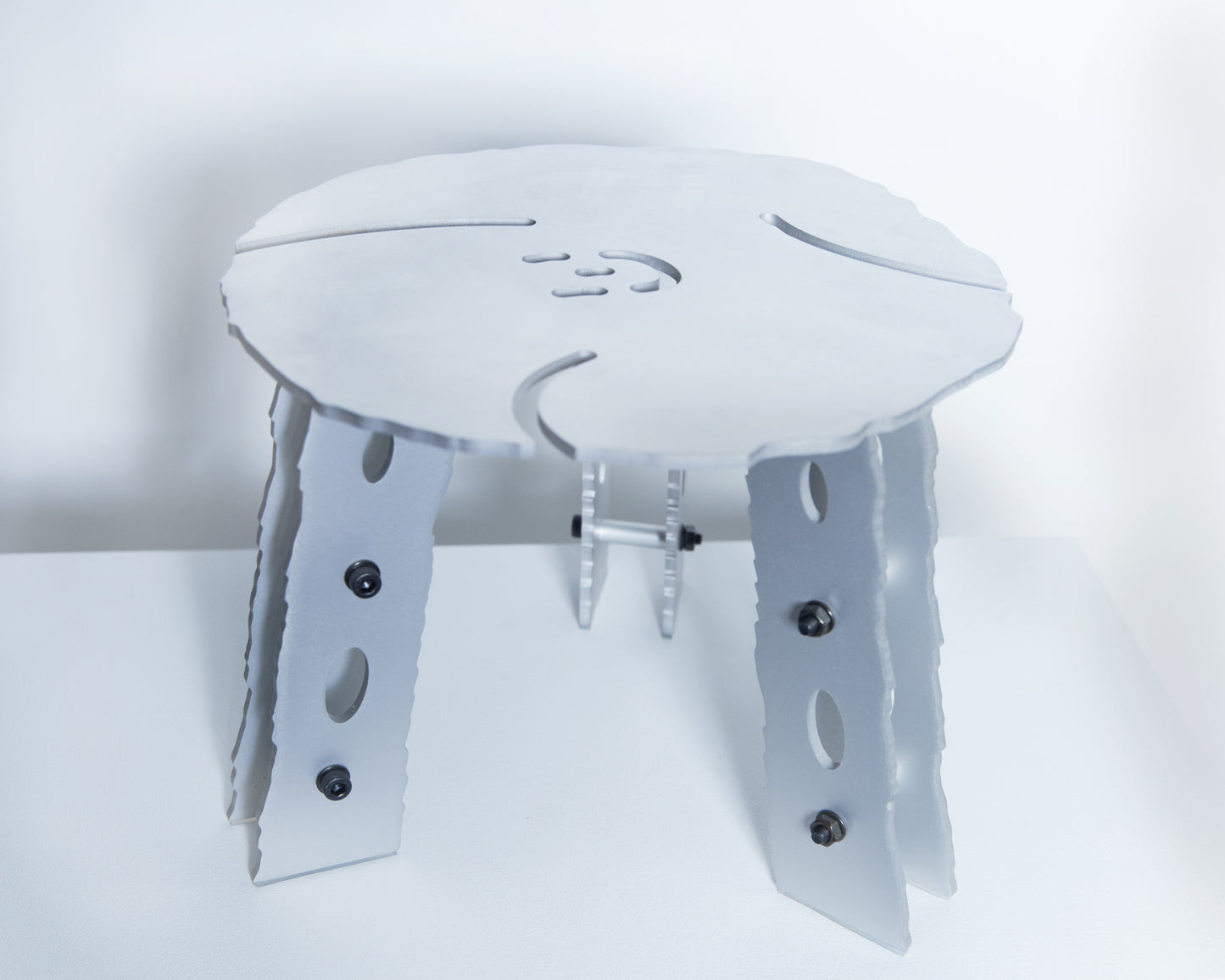 Anodized Aluminum Pedestal by Jonatan Nilsson