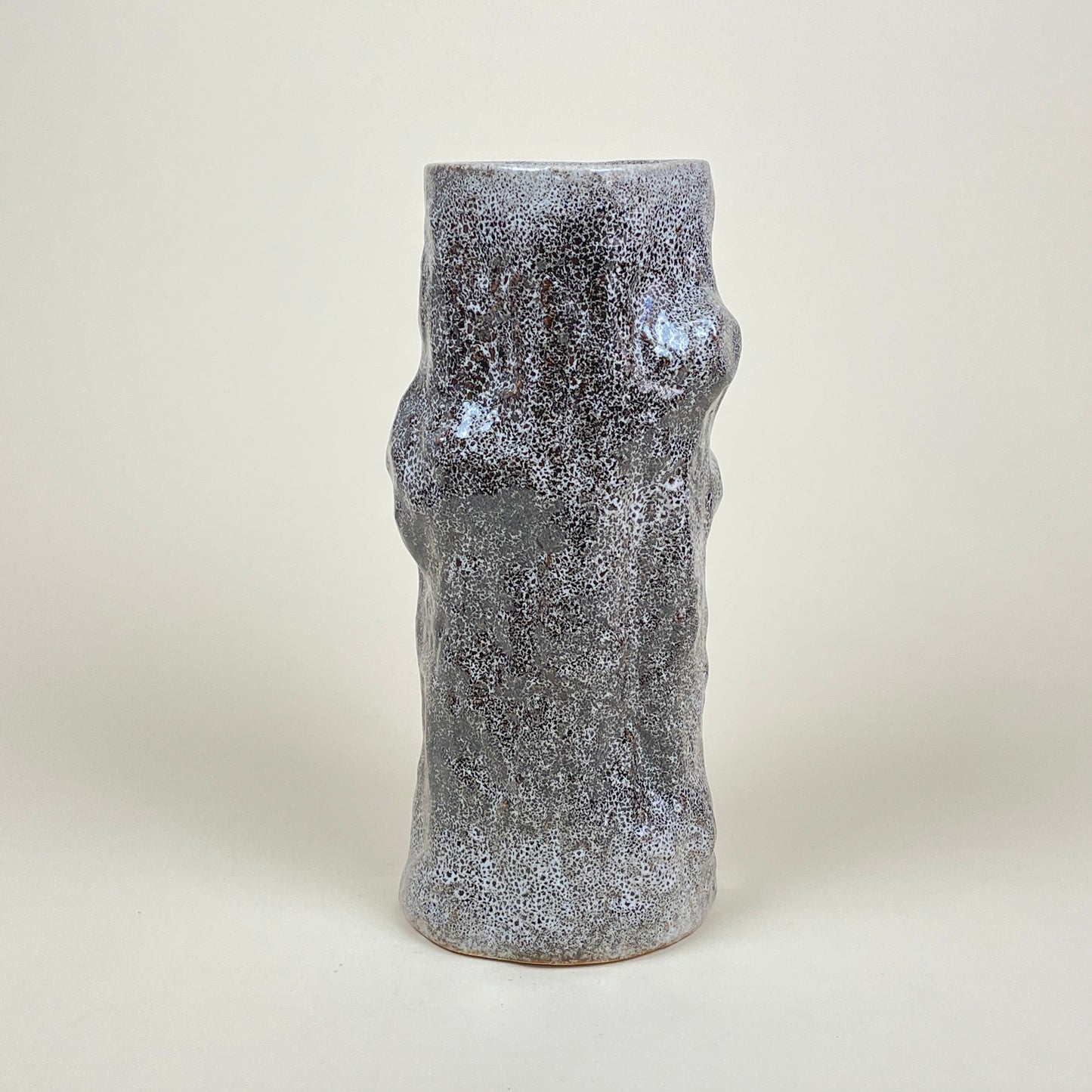 "Petrified wood" vase by Emma Friberg