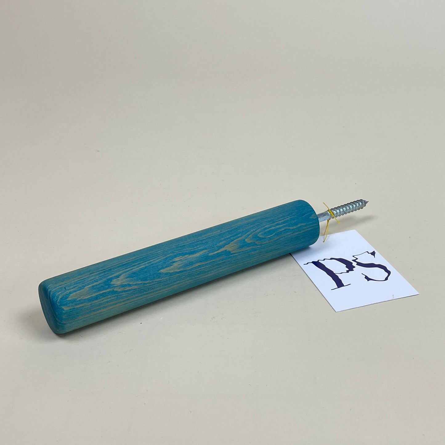 Turquoise wall hook by Public Studio