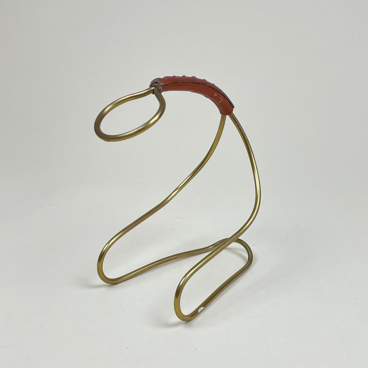 Vintage brass wine holder