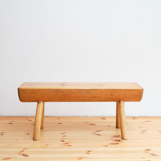 Rustic handmade bench, vintage