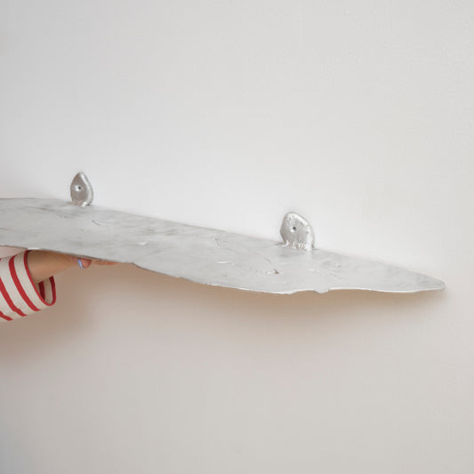 Aluminum wall shelf (M) by Alfred Sahlén