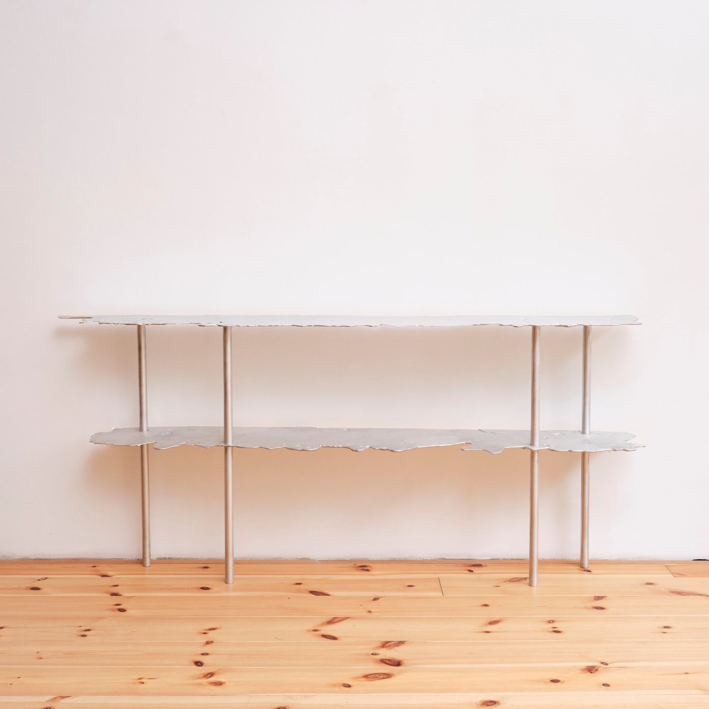 Aluminum console table by Alfred Sahlén