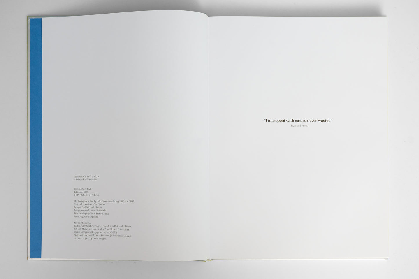 ”The Best Cat in the World” book by Felix Swensson and Carl Sander