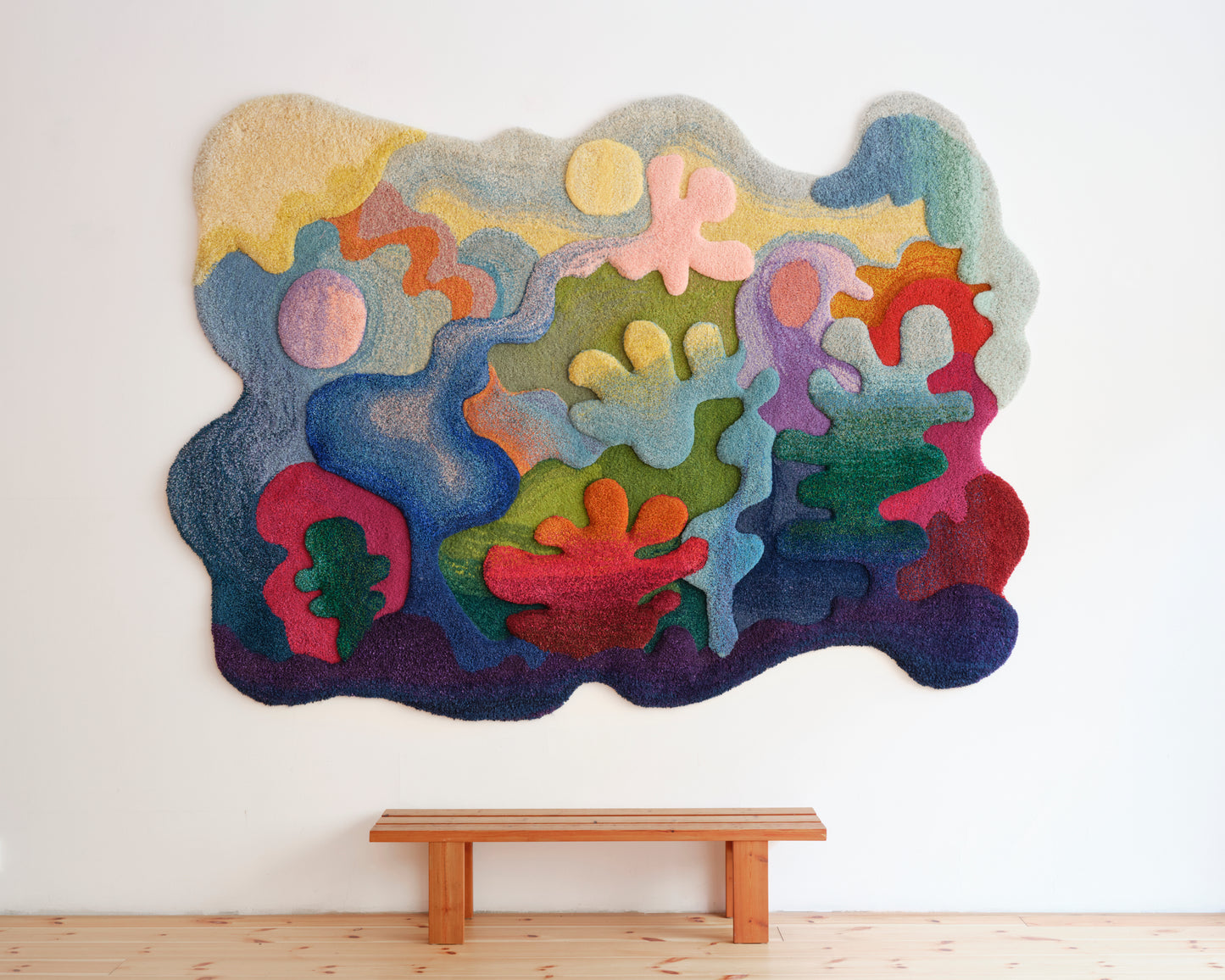 Wall hanging "Below the Surface" by Camilla Iliefski