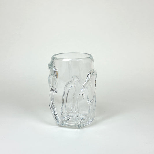 Glass vase, "Swirl", taller, by Silje Lindrup